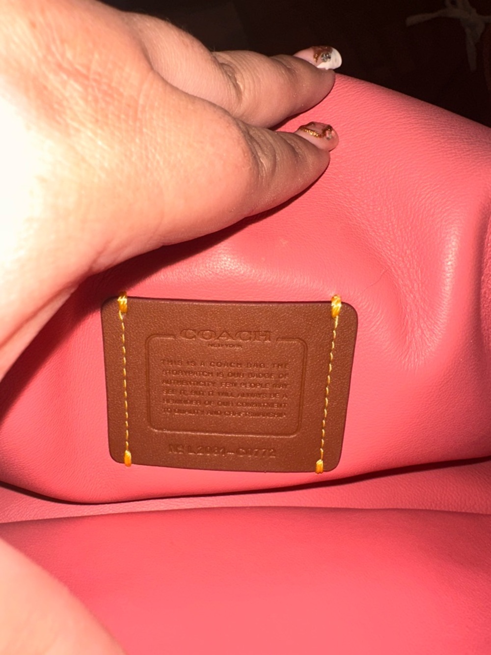 COACH Taffy Pink Pillow Tabby 26 Padded Nappa Leather Shoulder Bag - Picture 9 of 14